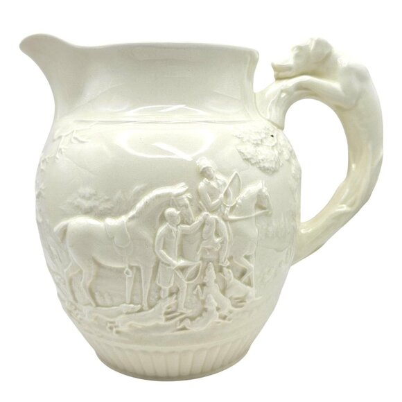 Wedgwood & Barlaston Etruria Ceramic Pitcher DYe Ken John Peel Hunting Hound - Picture 1 of 16